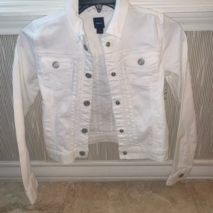 Gap Girls’ White Denim Jacket